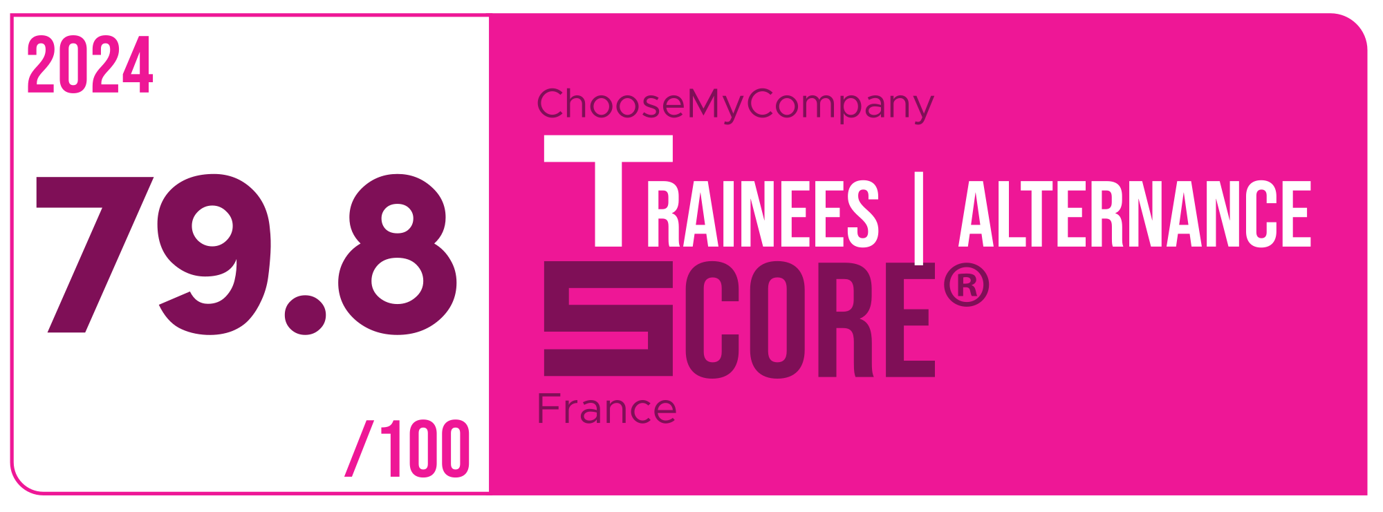 Label Trainees-apprentices Score 2023-2024 France