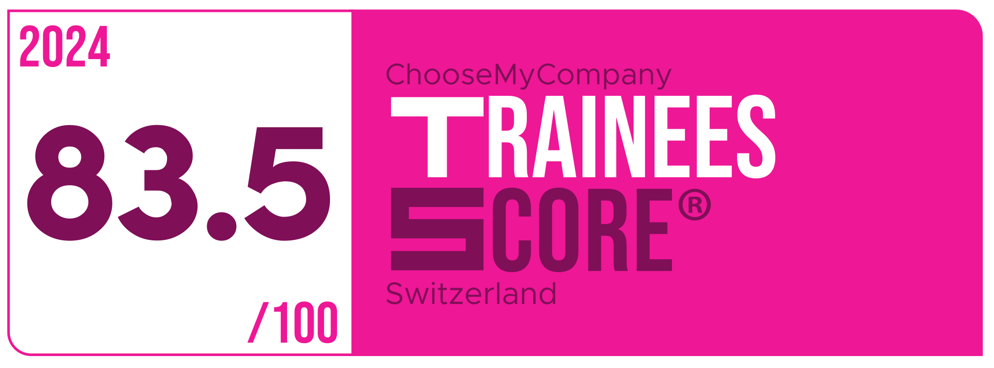 Label Trainees Score 2023-2024 Switzerland