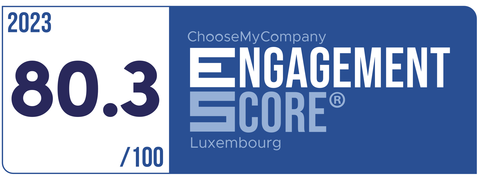 Label Engagement Score 2023 Luxembourg