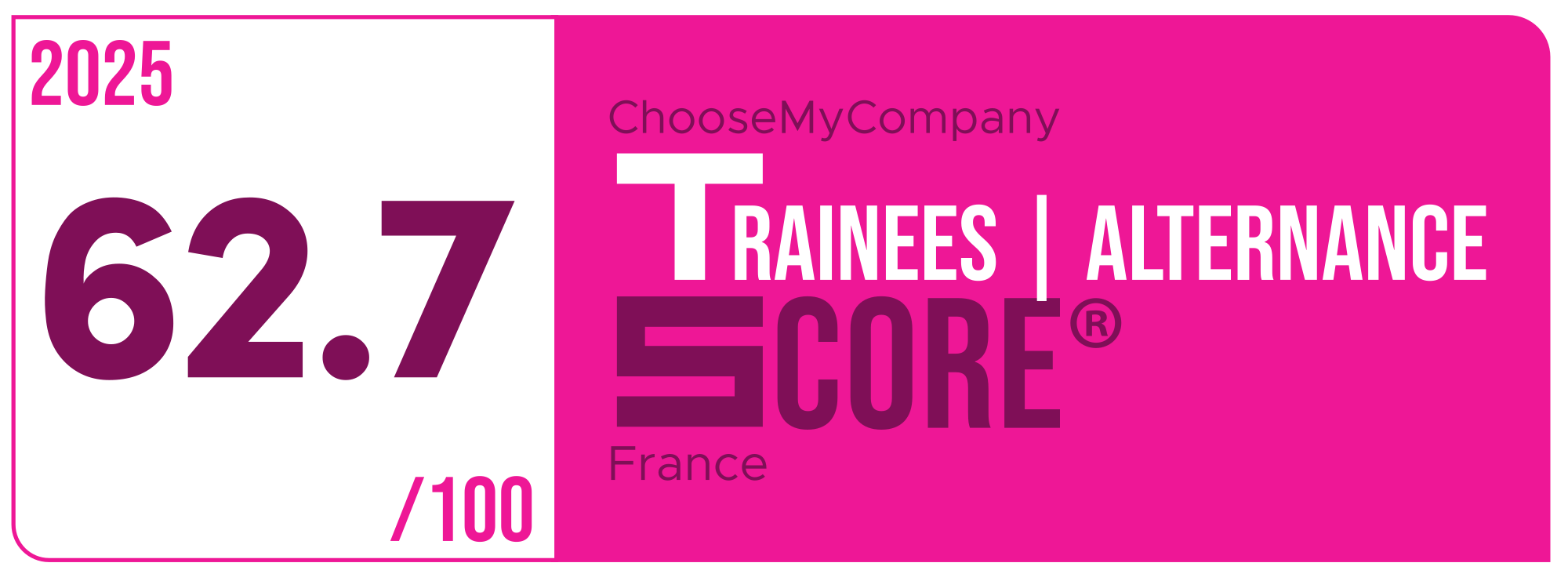 Label Trainees-apprentices Score 2024-2025 France