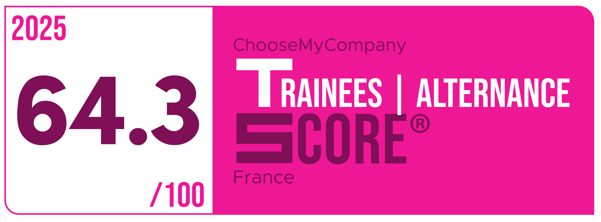 Label Trainees-apprentices Score 2024-2025 France