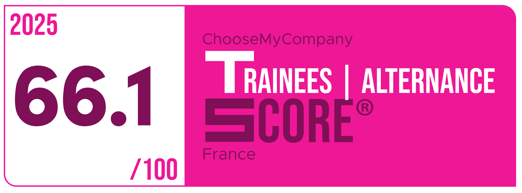 Label Trainees-apprentices Score 2024-2025 France