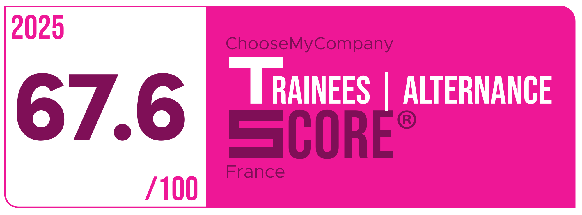 Label Trainees-apprentices Score 2024-2025 France