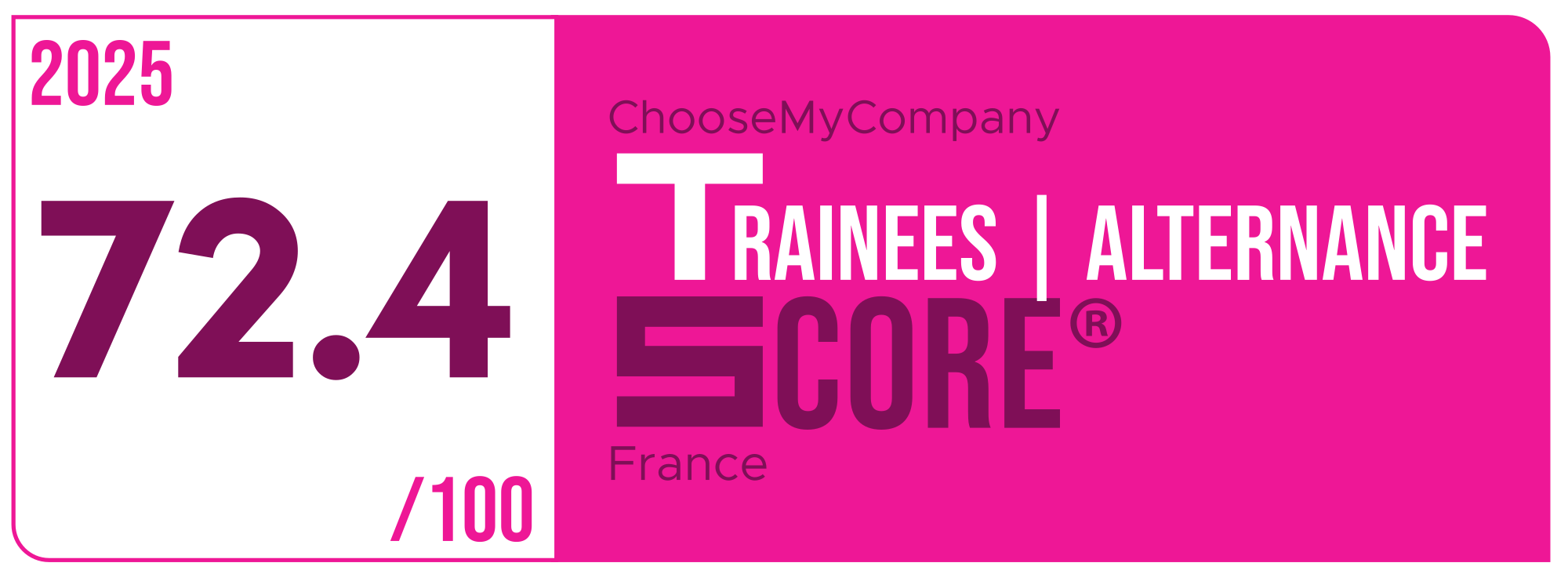 Label Trainees-apprentices Score 2024-2025 France