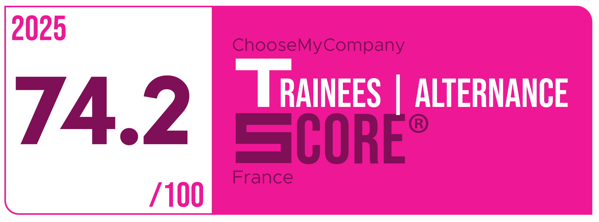 Label Trainees-apprentices Score 2024-2025 France