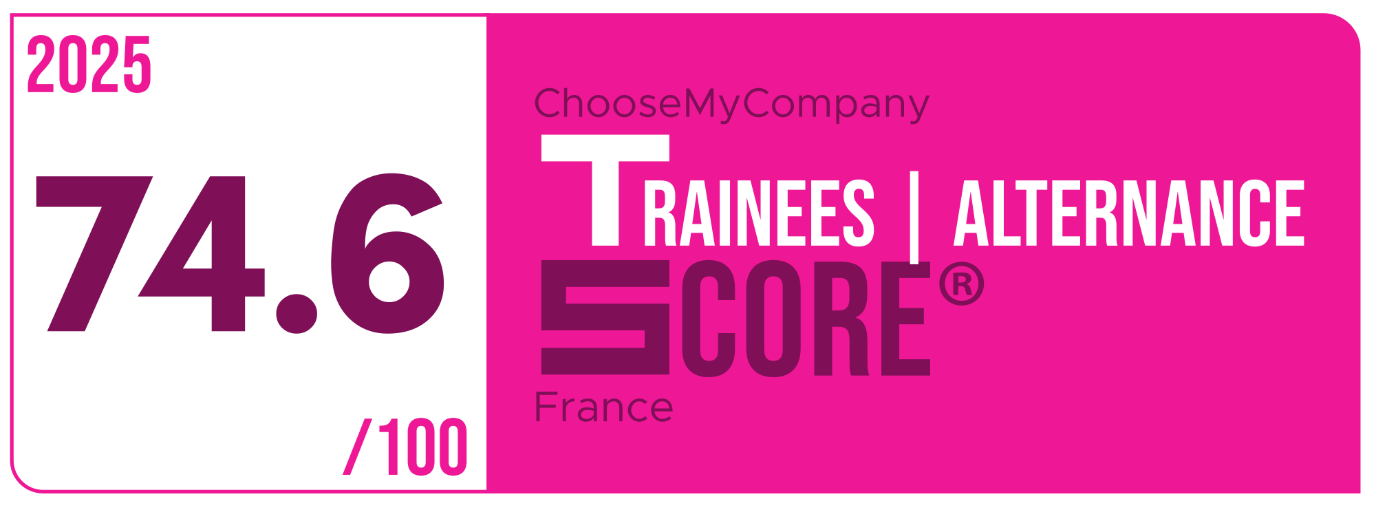 Label Trainees-apprentices Score 2024-2025 France