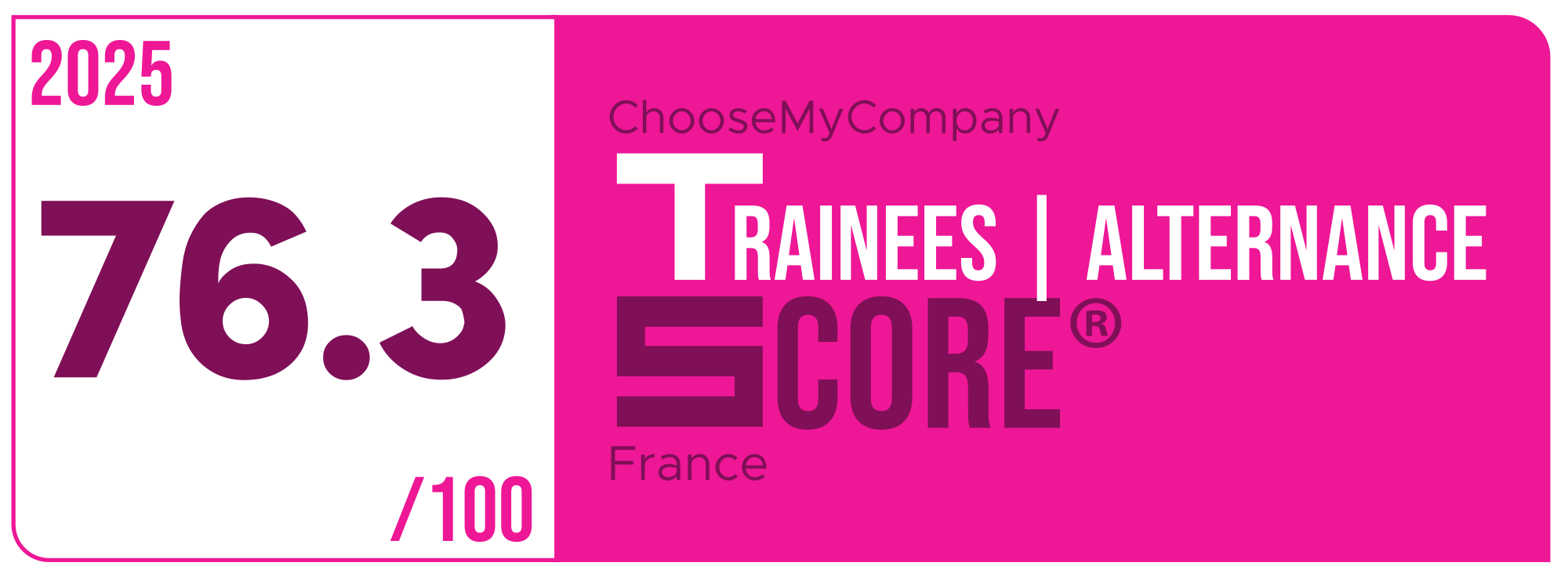 Label Trainees-apprentices Score 2024-2025 France