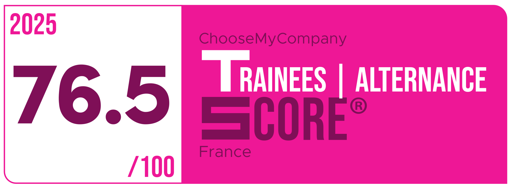 Label Trainees-apprentices Score 2024-2025 France