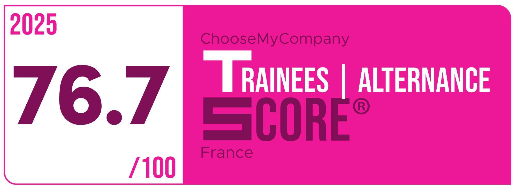 Label Trainees-apprentices Score 2024-2025 France