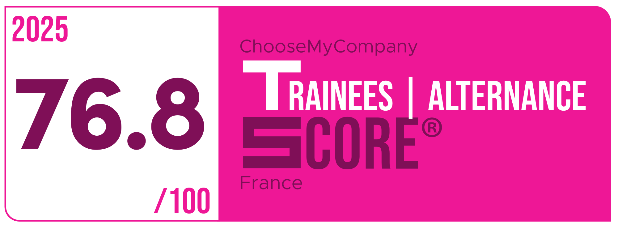 Label Trainees-apprentices Score 2024-2025 France