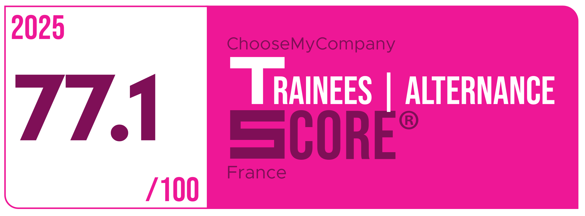 Label Trainees-apprentices Score 2024-2025 France