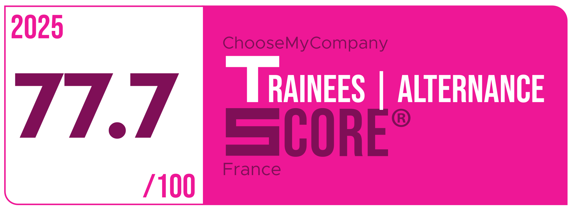 Label Trainees-apprentices Score 2024-2025 France