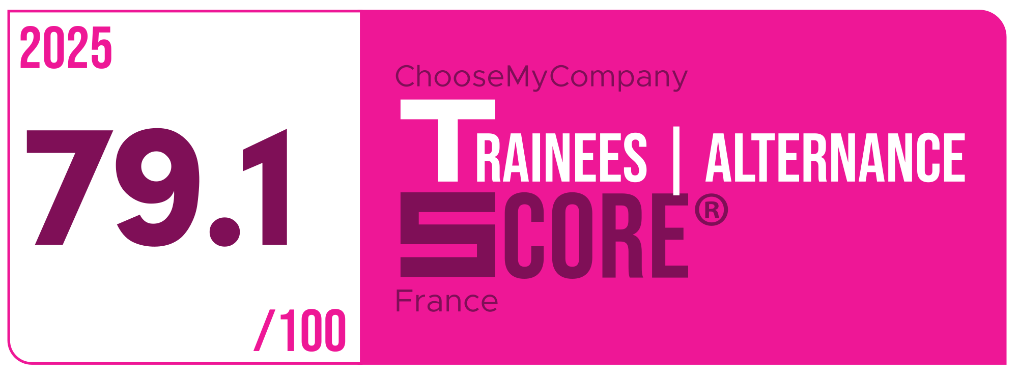 Label Trainees-apprentices Score 2024-2025 France