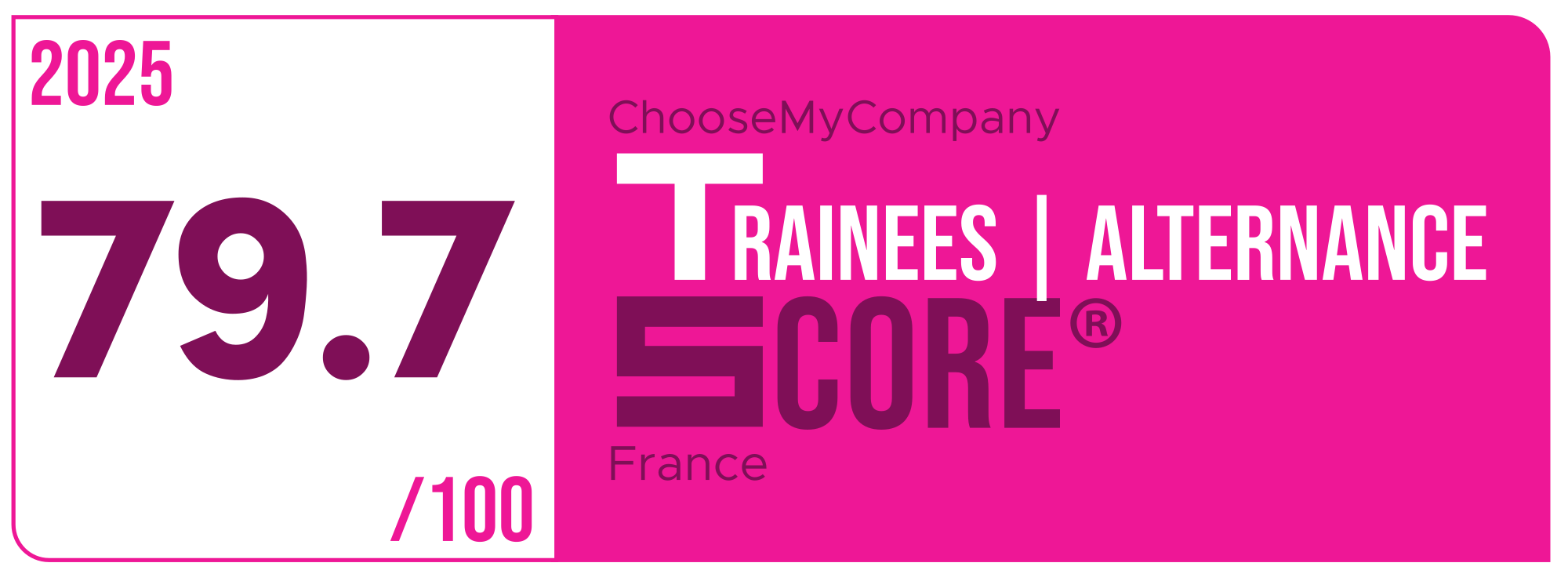 Label Trainees-apprentices Score 2024-2025 France