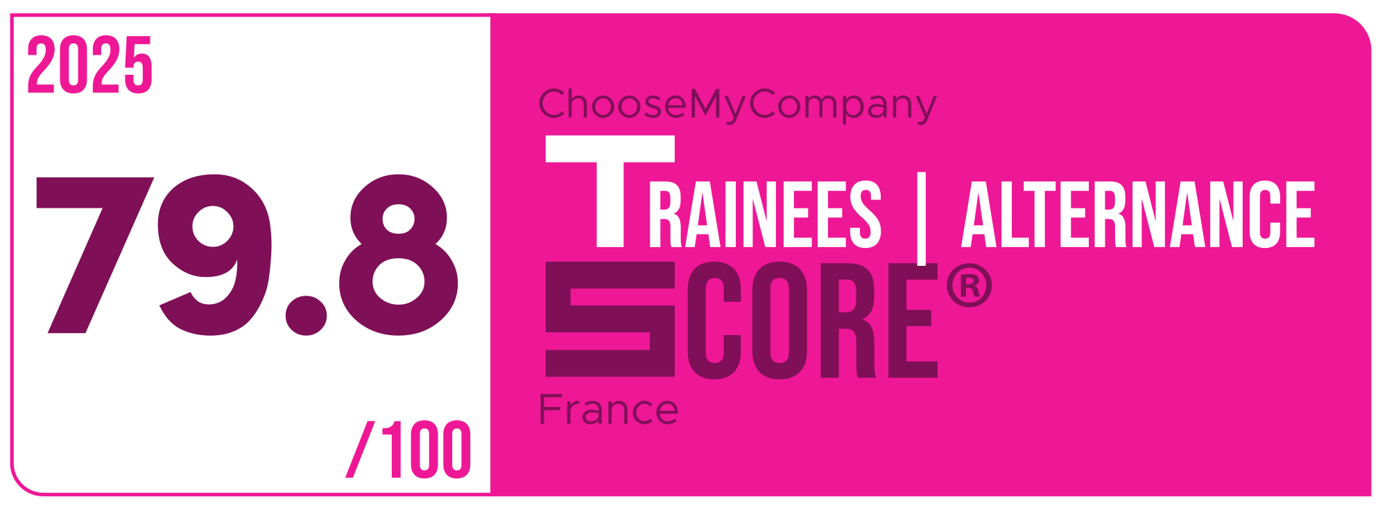 Label Trainees-apprentices Score 2024-2025 France