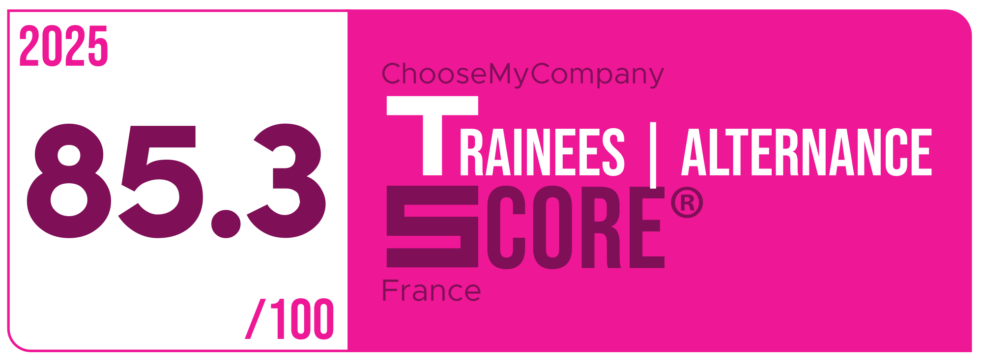 Label Trainees-apprentices Score 2024-2025 France