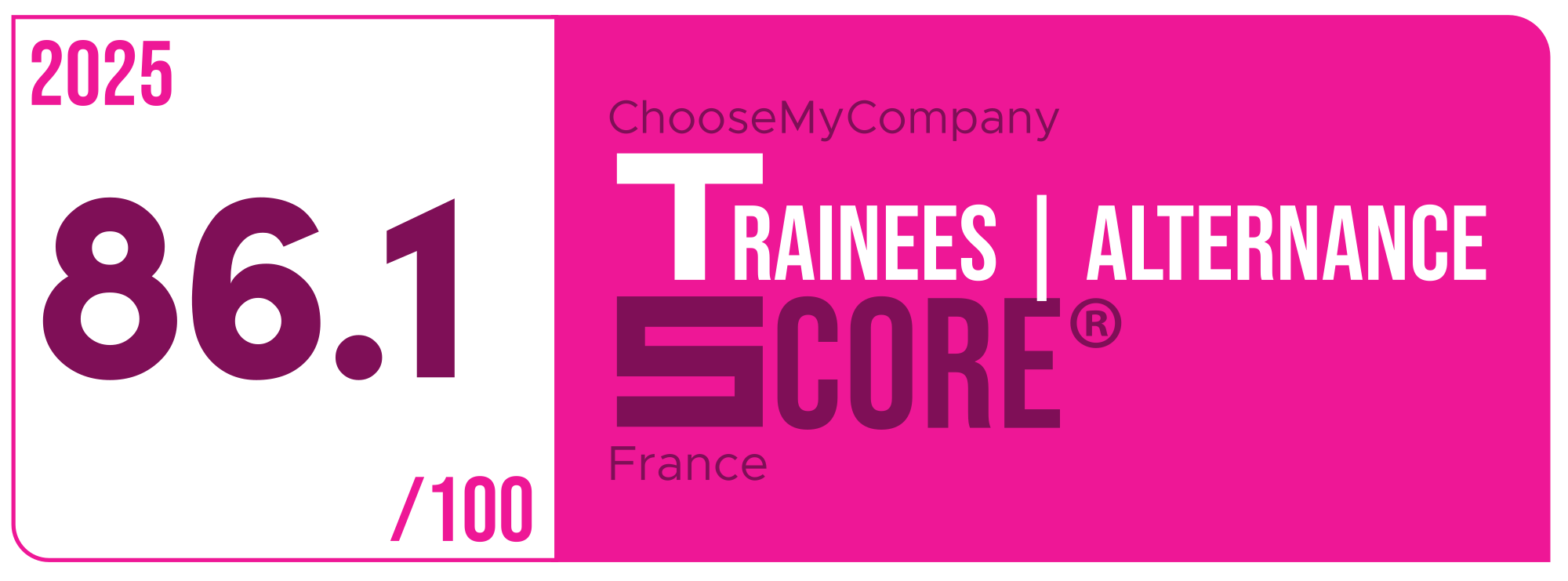 Label Trainees-apprentices Score 2024-2025 France