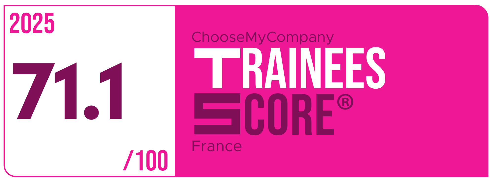 Label Trainees Score 2024-2025 France