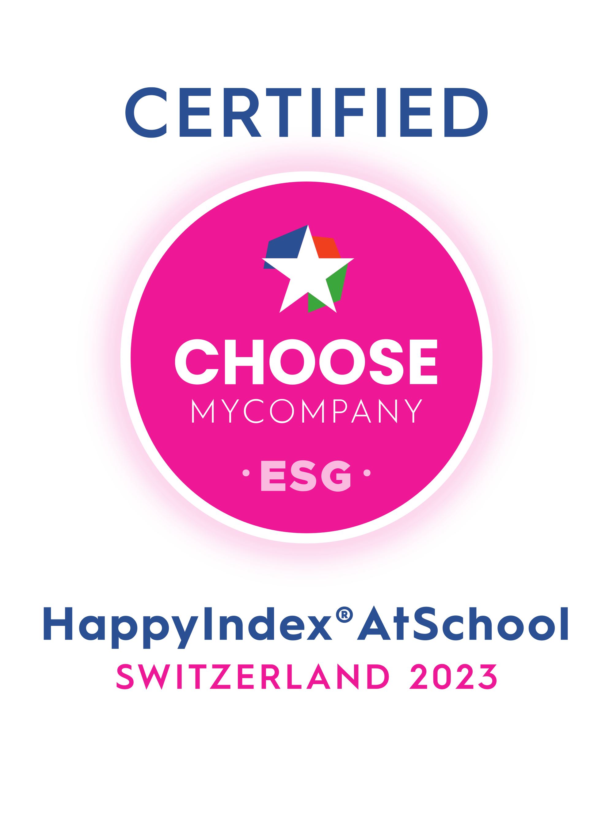 Logo HappyIndex®AtSchool | Switzerland 2023