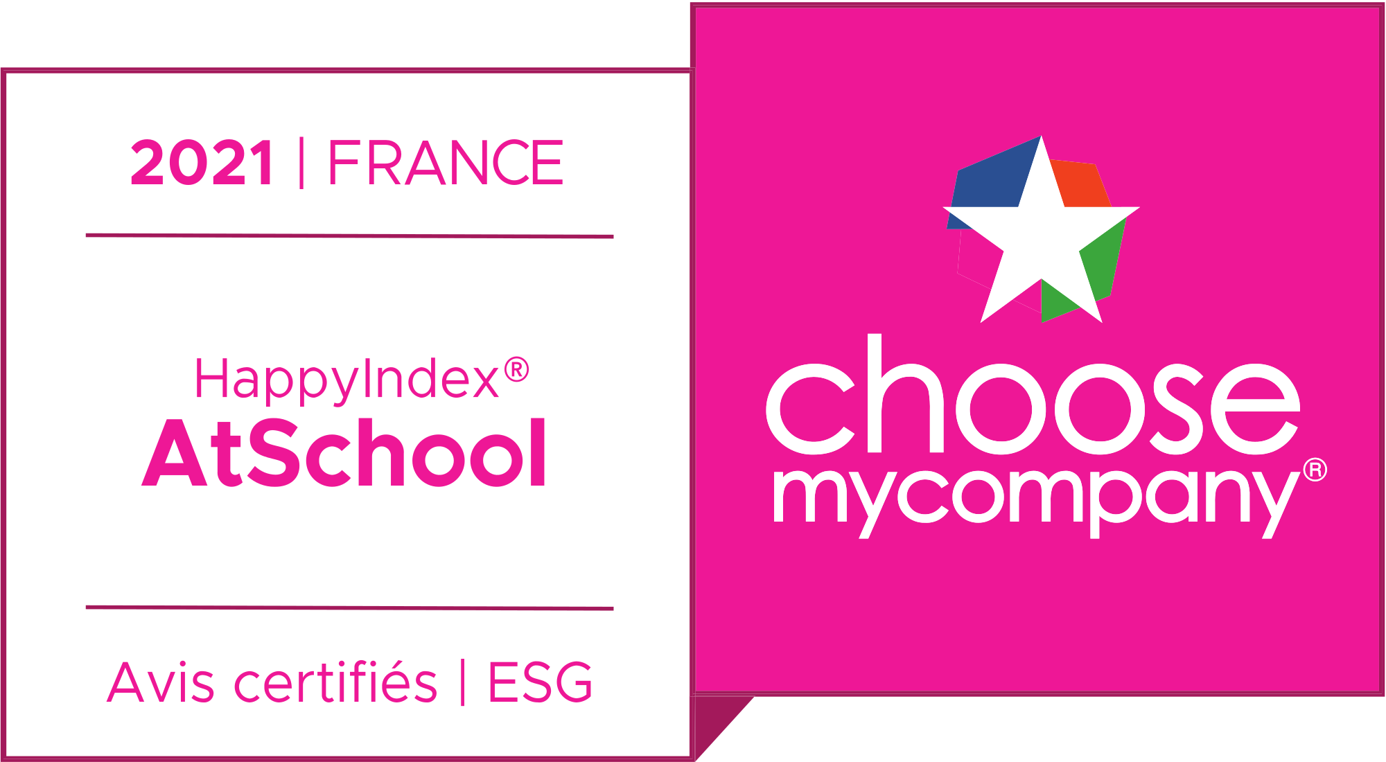 Logo HappyIndex®AtSchool | France 2021