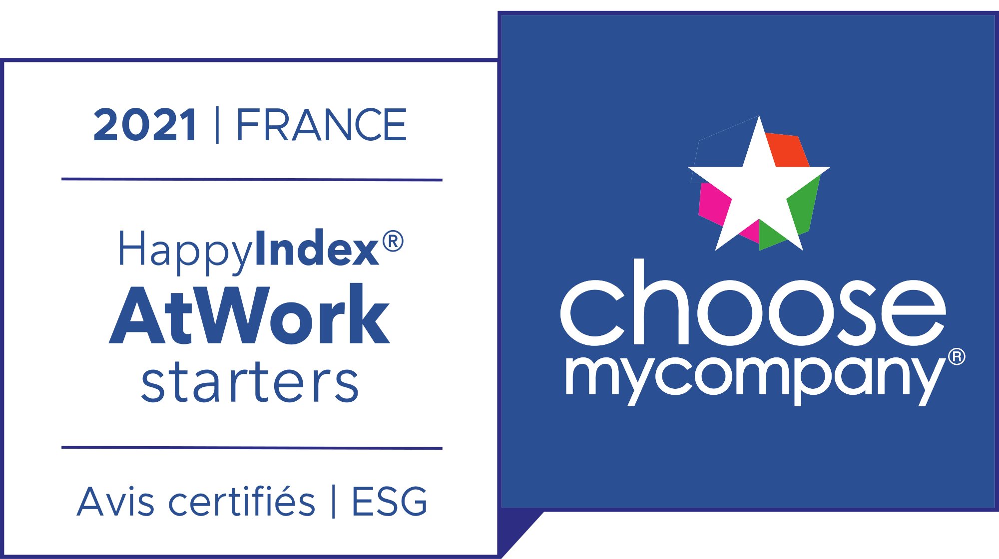 Logo HappyIndex®AtWork for Starters | France 2021