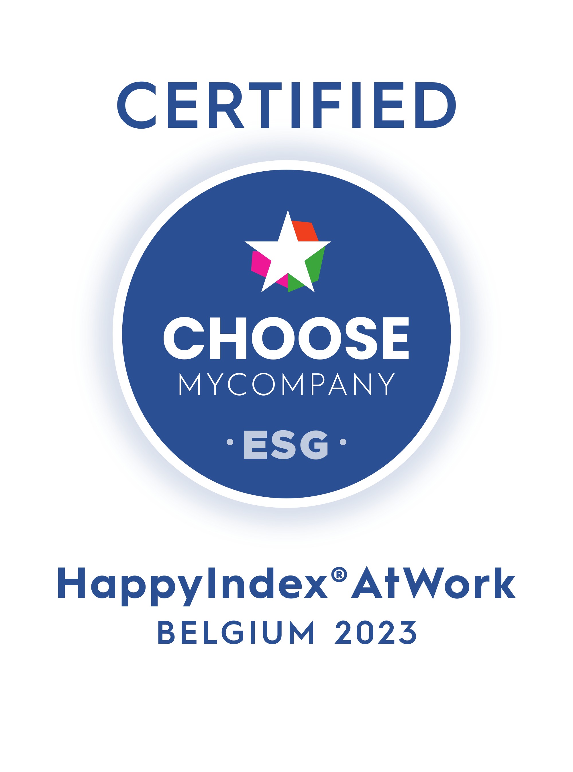 Label HappyIndex®AtWork | Belgium 2023
