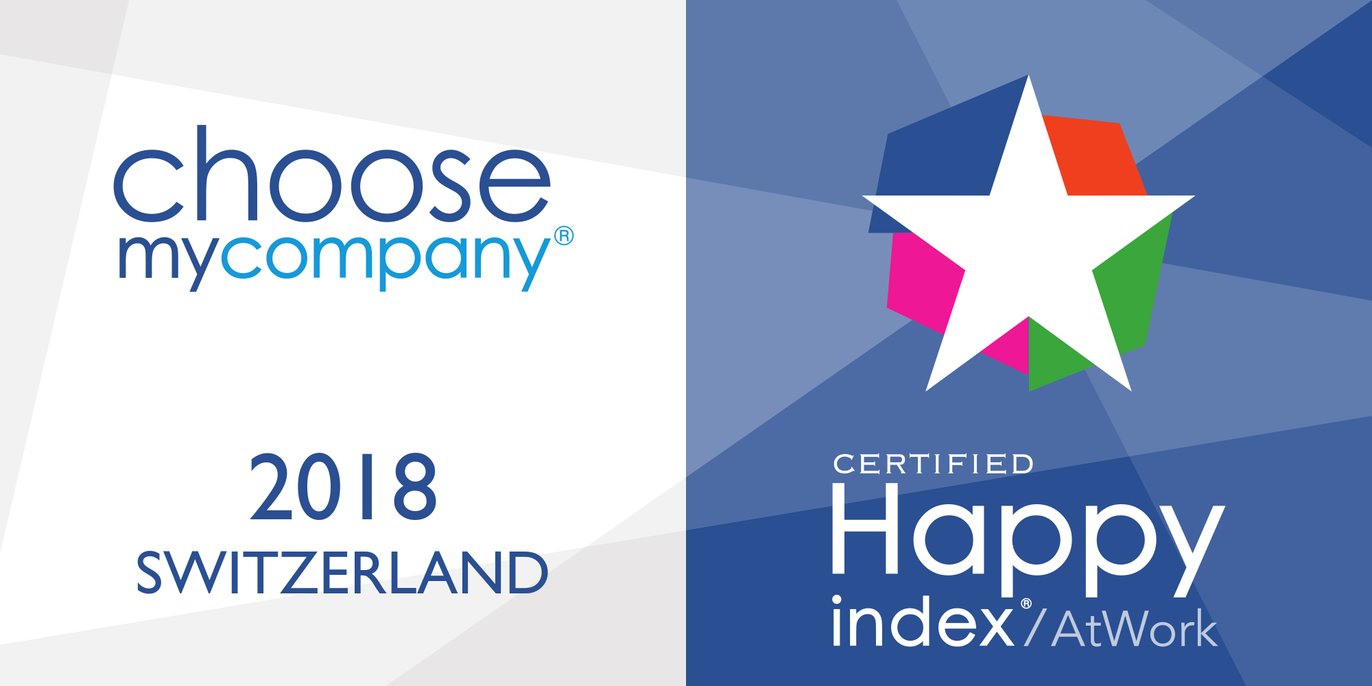 Logo HappyIndex®AtWork | Switzerland 2018