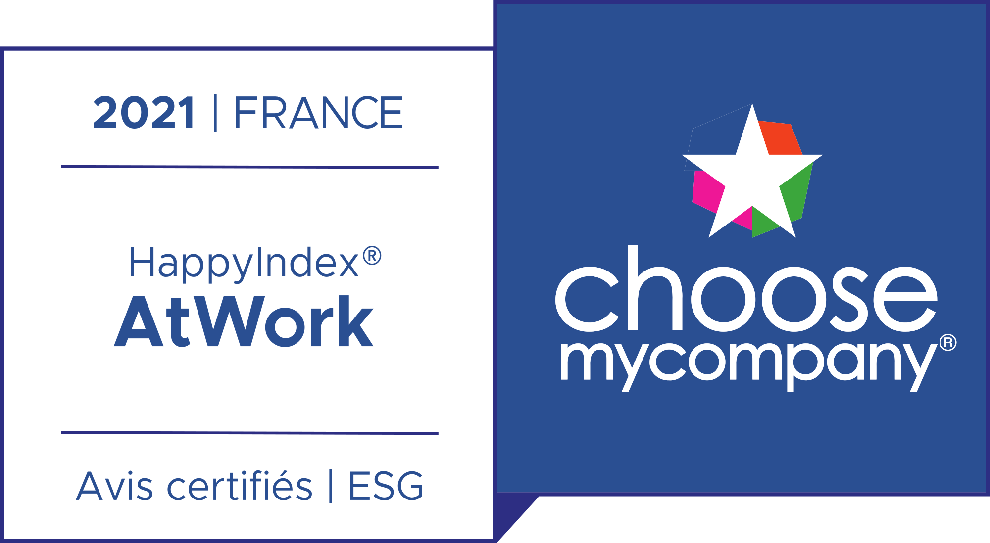 Logo HappyIndex®AtWork | France 2021