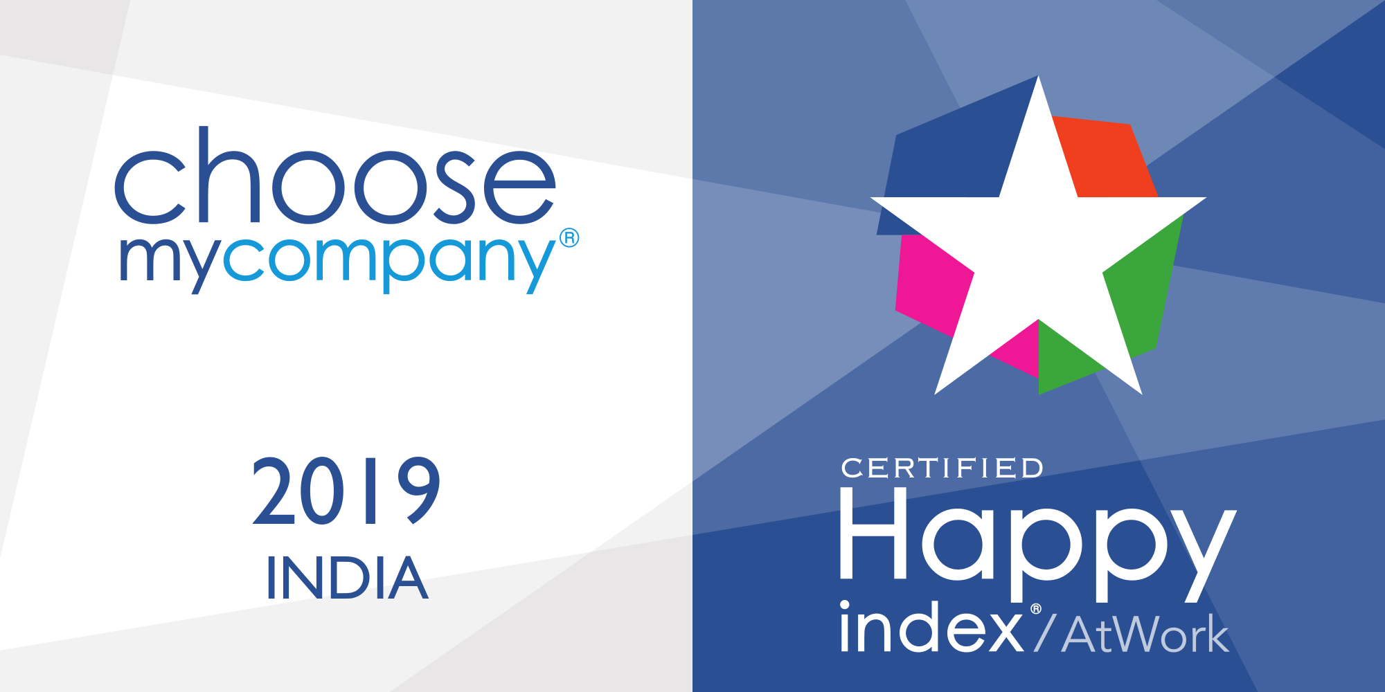 Logo HappyIndex®AtWork | India 2019