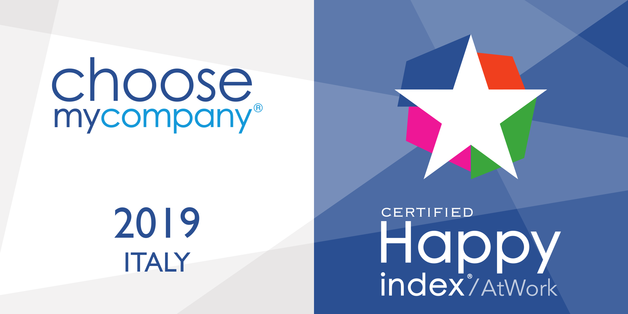 Logo HappyIndex®AtWork | Italy 2019