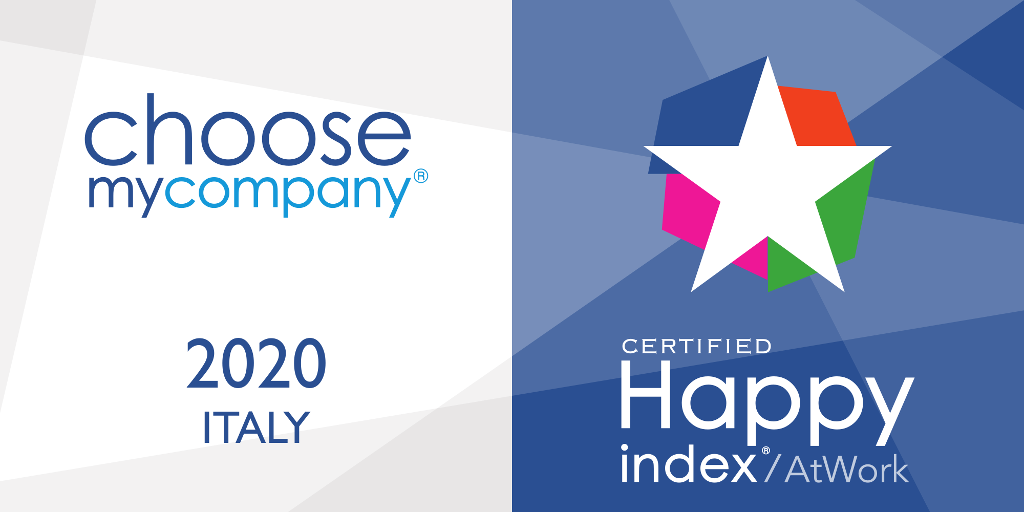 Logo HappyIndex®AtWork | Italy 2020