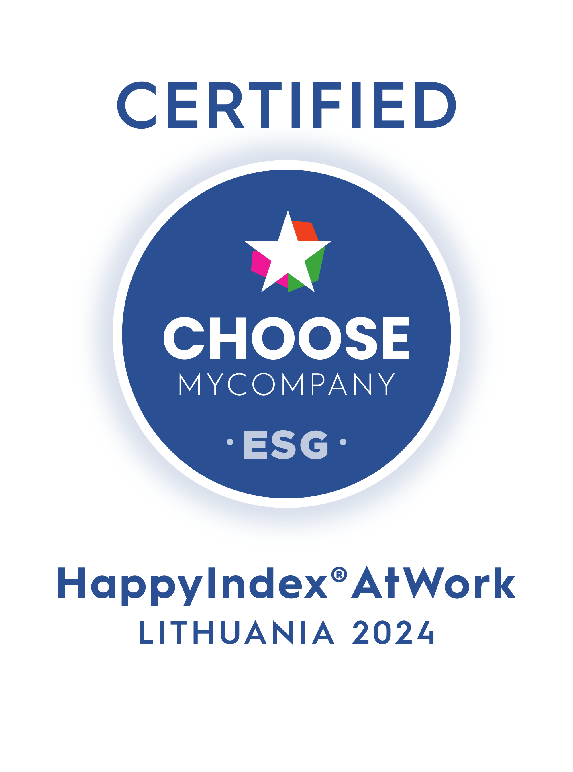 Label HappyIndex®AtWork | Lithuania 2024