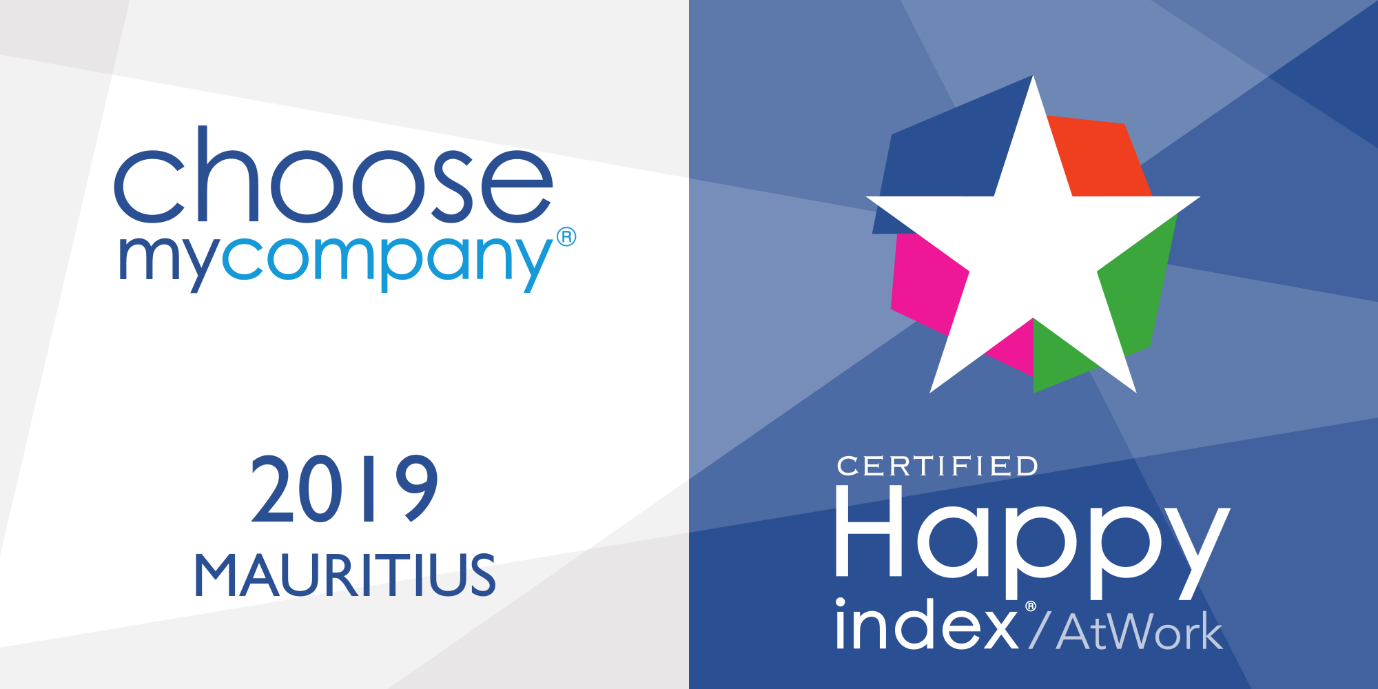 Logo HappyIndex®AtWork | Mauritius 2019